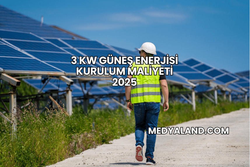 3 kW Güneş Enerjisi Kurulum Maliyeti 2025