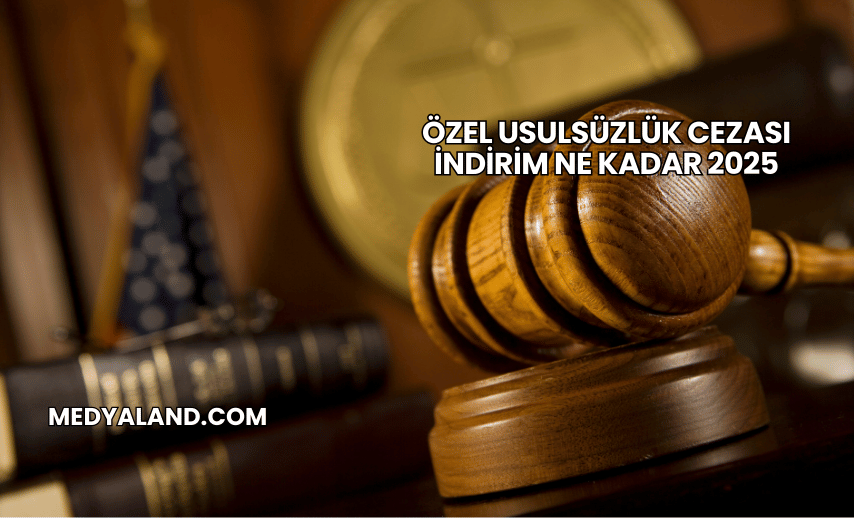 Özel Usulsüzlük Cezası İndirim Ne Kadar 2025