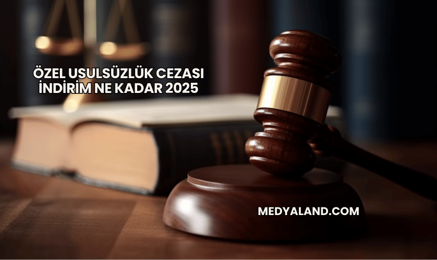 Özel Usulsüzlük Cezası İndirim Ne Kadar 2025