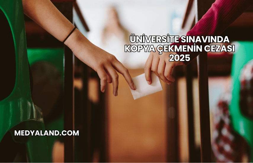 Üniversite Sınavında Kopya Çekmenin Cezası 2025