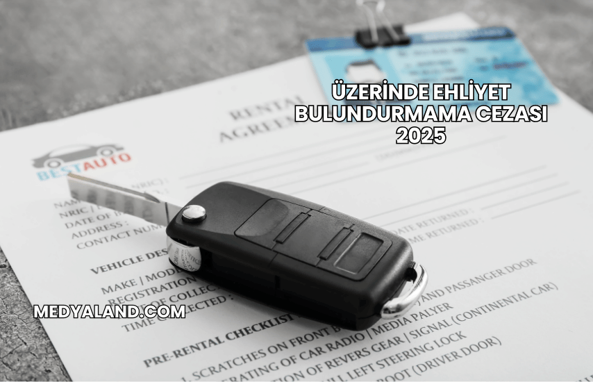 Üzerinde Ehliyet Bulundurmama Cezası 2025